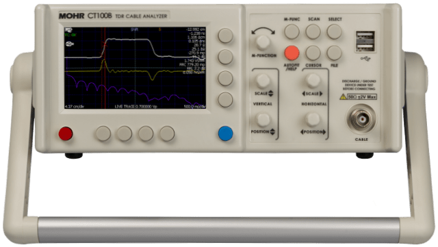 Time Domain Reflectometer (TDR) Cable Analyzer - MOHR CT100B