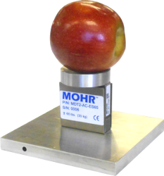 MDT external scale / calibrator.  Use the scale to weigh fruit or place it under the test head and let the MDT-2 use the Weigh Station to calibrate itself.